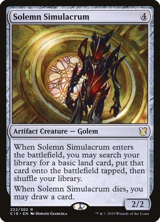 Solemn Simulacrum [Commander 2019] | Exor Games Bridgewater