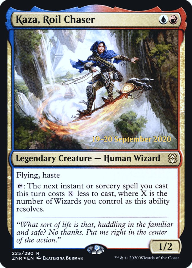 Kaza, Roil Chaser  [Zendikar Rising Prerelease Promos] | Exor Games Bridgewater