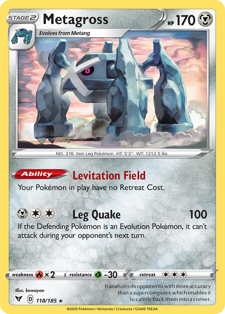 Metagross (118/185) [Sword & Shield: Vivid Voltage] | Exor Games Bridgewater