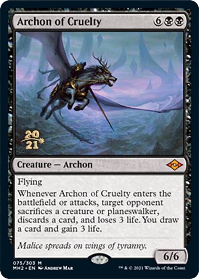 Archon of Cruelty [Modern Horizons 2 Prerelease Promos] | Exor Games Bridgewater