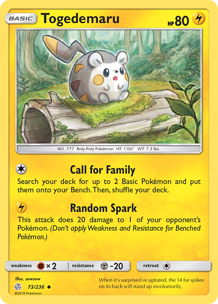 Togedemaru (73/236) [Sun & Moon: Cosmic Eclipse] | Exor Games Bridgewater