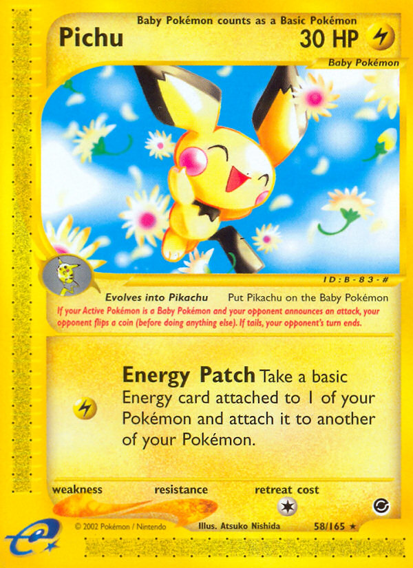 Pichu (58/165) [Expedition: Base Set] | Exor Games Bridgewater