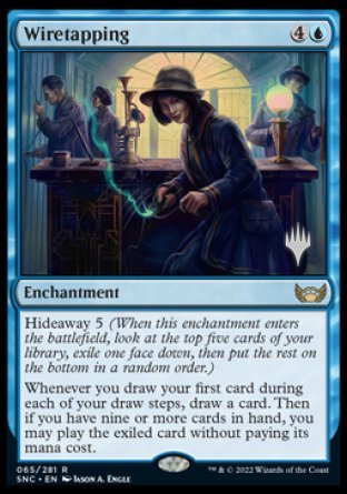 Wiretapping (Promo Pack) [Streets of New Capenna Promos] | Exor Games Bridgewater