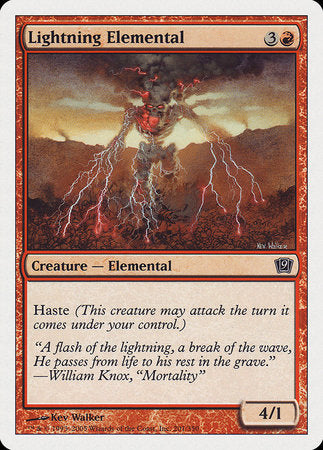 Lightning Elemental [Ninth Edition] | Exor Games Bridgewater