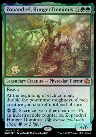 Zopandrel, Hunger Dominus [Phyrexia: All Will Be One Prerelease Promos] | Exor Games Bridgewater