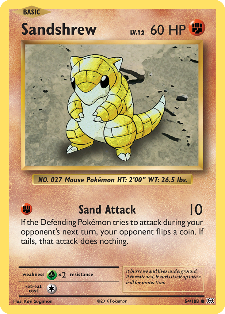 Sandshrew (54/108) [XY: Evolutions] | Exor Games Bridgewater