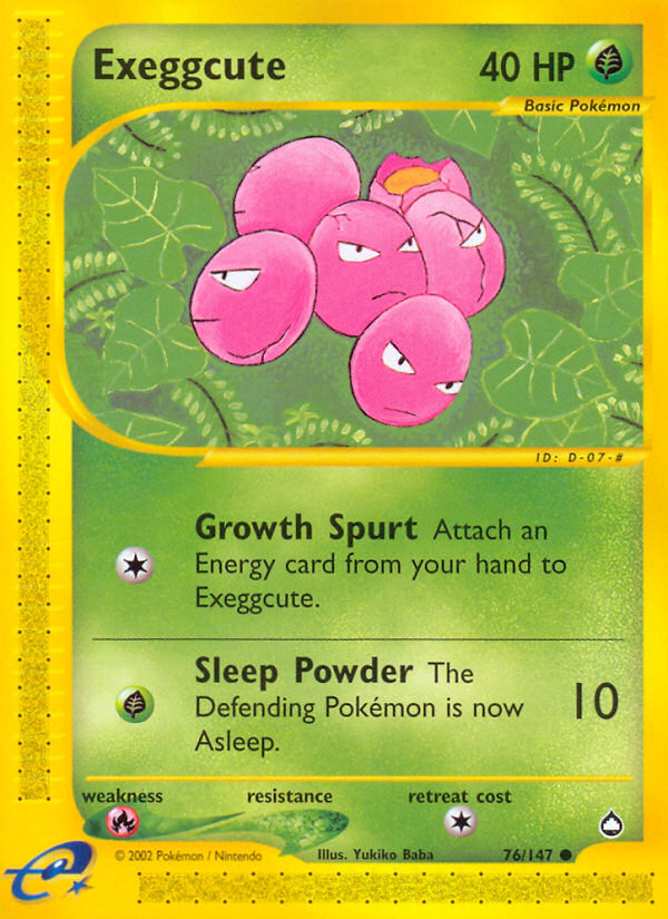 Exeggcute (76/147) [Aquapolis] | Exor Games Bridgewater