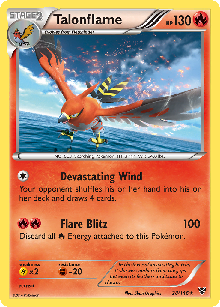 Talonflame (28/146) [XY: Base Set] | Exor Games Bridgewater