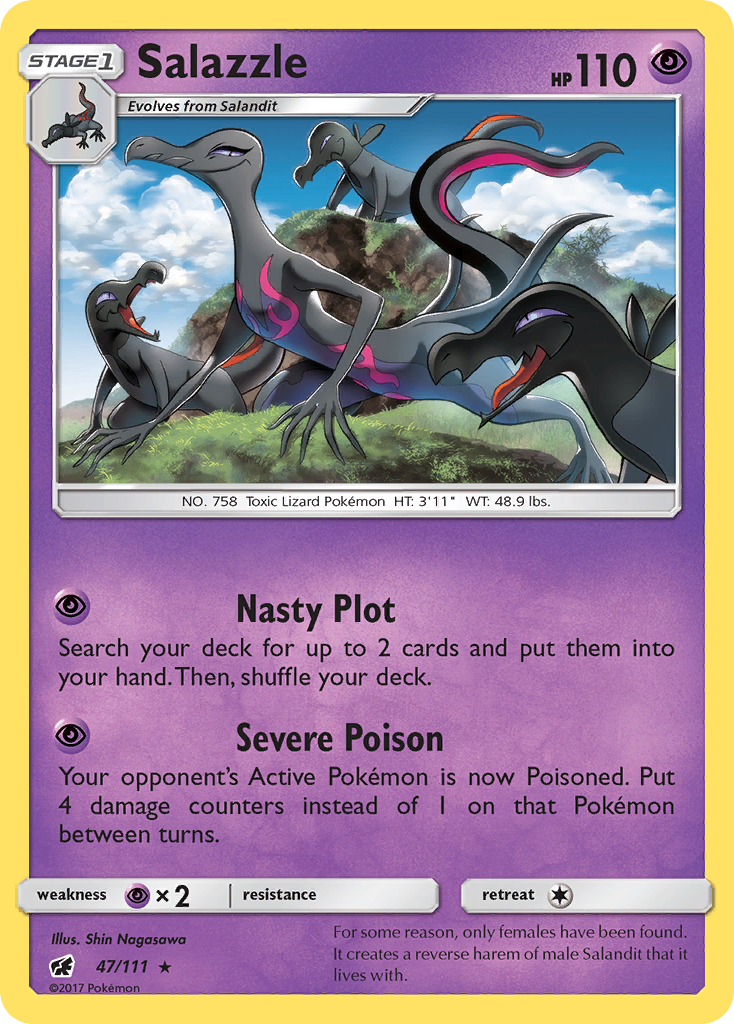 Salazzle (47/111) [Sun & Moon: Crimson Invasion] | Exor Games Bridgewater