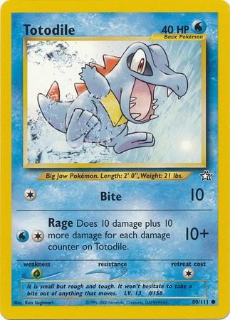 Totodile (80/111) [Neo Genesis Unlimited] | Exor Games Bridgewater