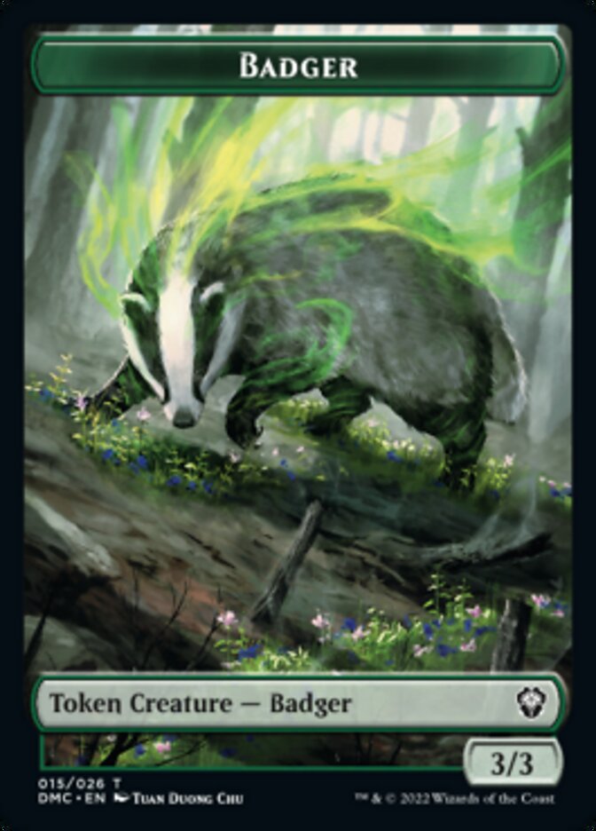 Soldier // Badger Double-sided Token [Dominaria United Tokens] | Exor Games Bridgewater