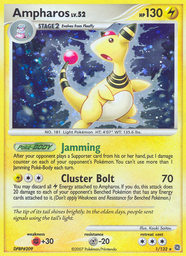 Ampharos (1/132) [Diamond & Pearl: Secret Wonders] | Exor Games Bridgewater