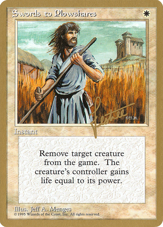 Swords to Plowshares (Bertrand Lestree) [Pro Tour Collector Set] | Exor Games Bridgewater