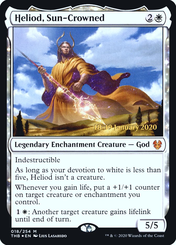 Heliod, Sun-Crowned [Theros Beyond Death Prerelease Promos] | Exor Games Bridgewater