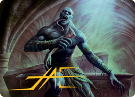 Ghoul Art Card (Gold-Stamped Signature) [Dungeons & Dragons: Adventures in the Forgotten Realms Art Series] | Exor Games Bridgewater