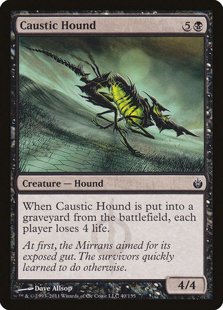 Caustic Hound [Mirrodin Besieged] | Exor Games Bridgewater