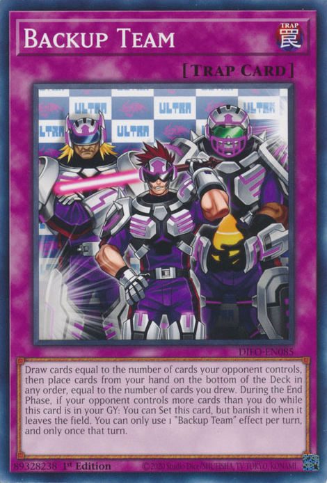 Backup Team [DIFO-EN085] Common | Exor Games Bridgewater