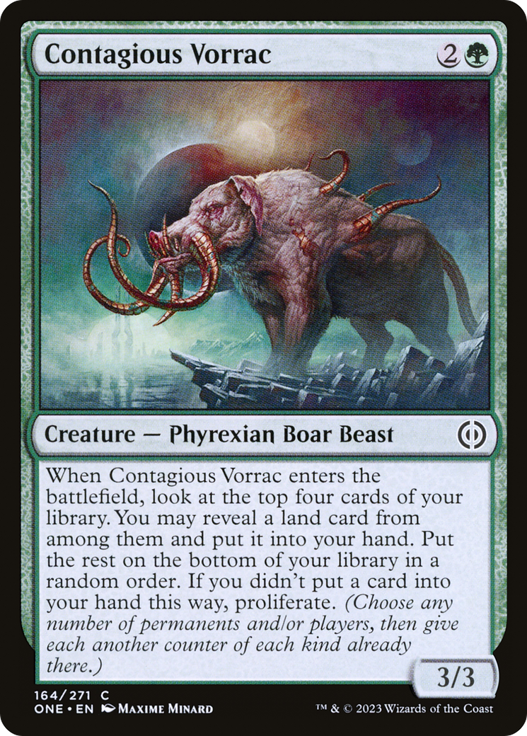 Contagious Vorrac [Phyrexia: All Will Be One] | Exor Games Bridgewater