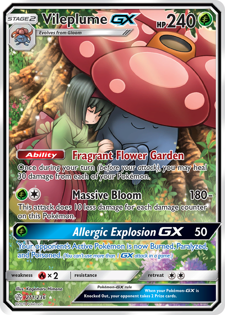 Vileplume GX (211/236) [Sun & Moon: Cosmic Eclipse] | Exor Games Bridgewater