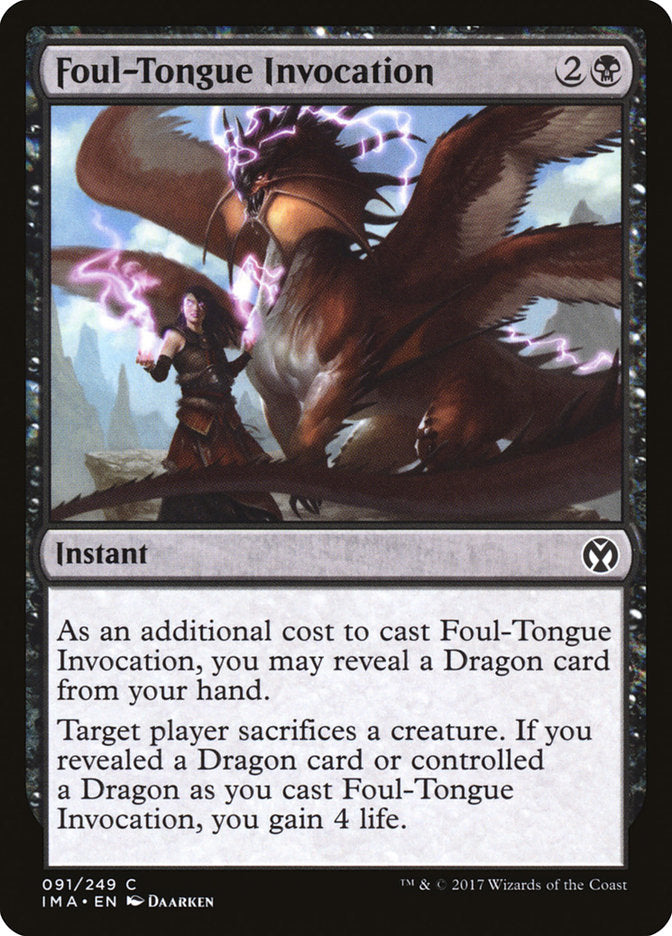 Foul-Tongue Invocation [Iconic Masters] | Exor Games Bridgewater