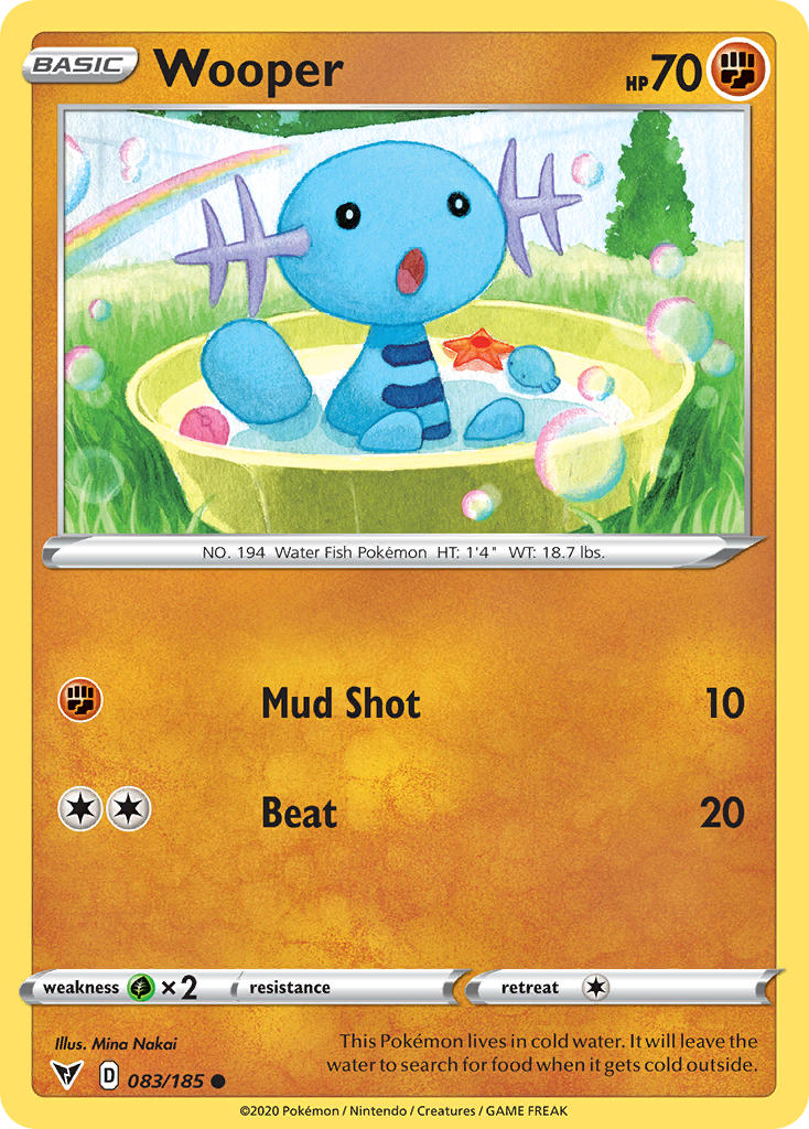 Wooper (083/185) [Sword & Shield: Vivid Voltage] | Exor Games Bridgewater