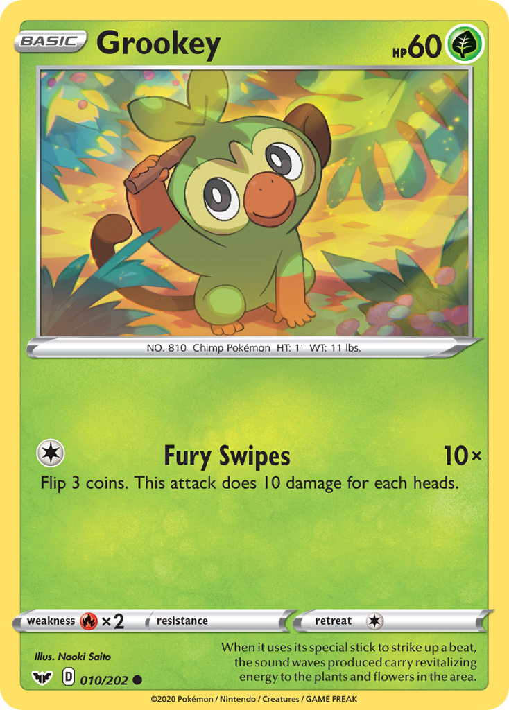 Grookey (010/202) [Sword & Shield: Base Set] | Exor Games Bridgewater