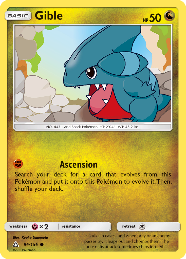 Gible (96/156) [Sun & Moon: Ultra Prism] | Exor Games Bridgewater