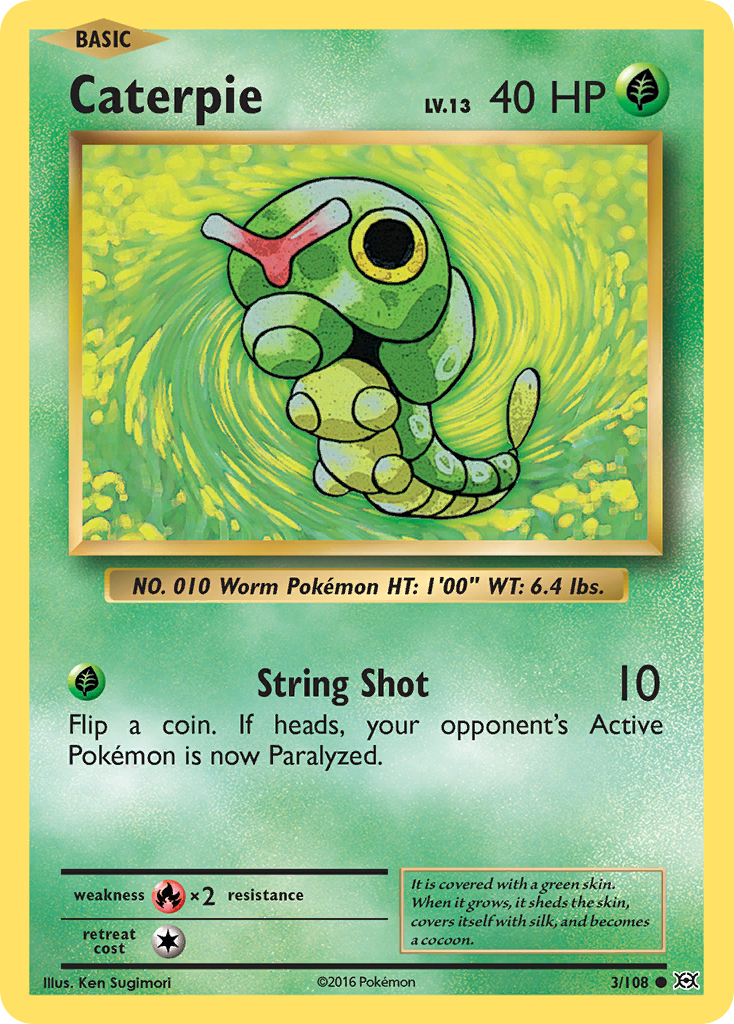 Caterpie (3/108) [XY: Evolutions] | Exor Games Bridgewater