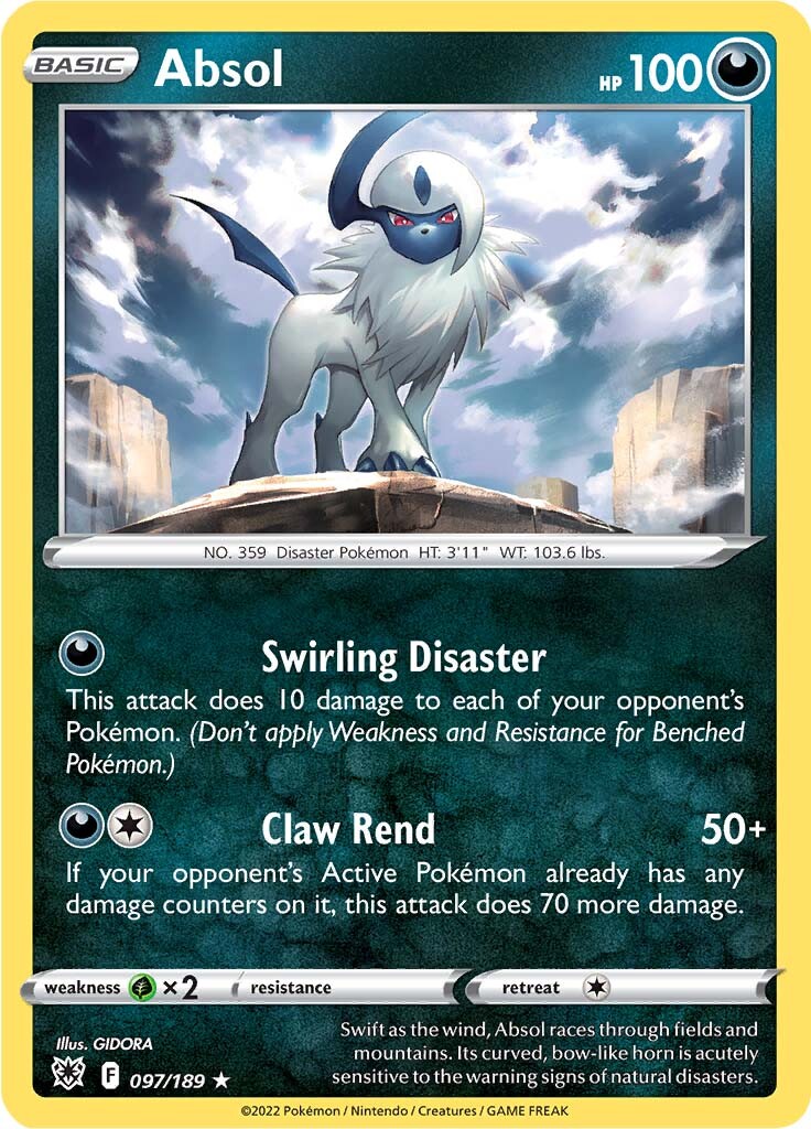 Absol (097/189) (Theme Deck Exclusive) [Sword & Shield: Astral Radiance] | Exor Games Bridgewater