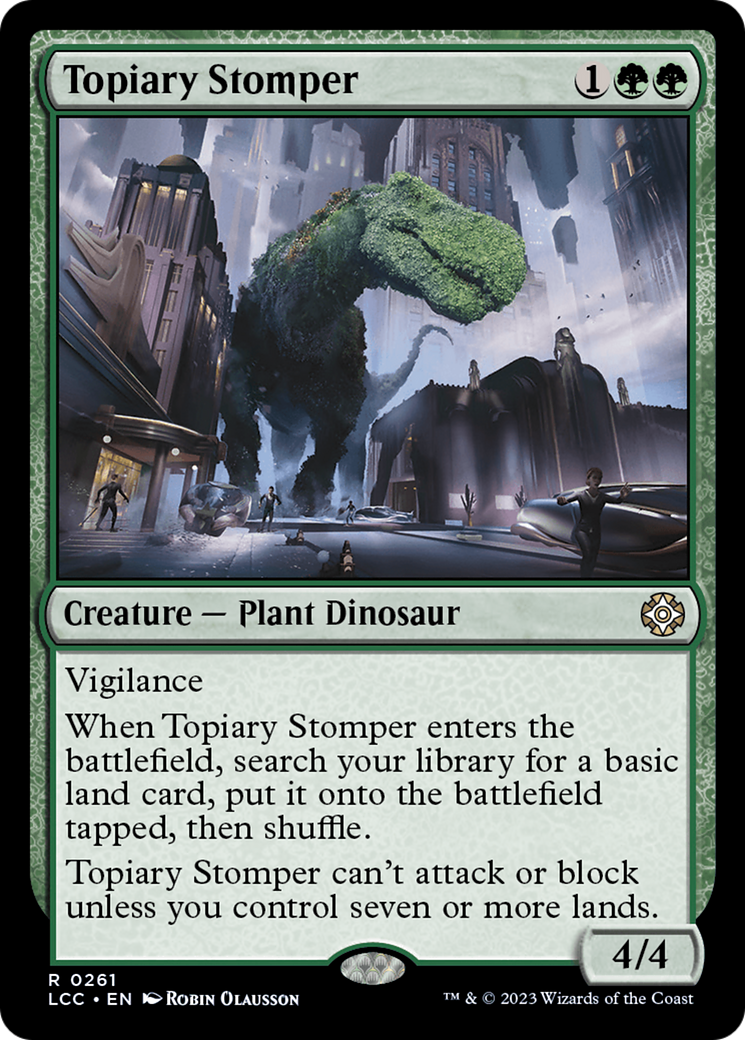 Topiary Stomper [The Lost Caverns of Ixalan Commander] | Exor Games Bridgewater