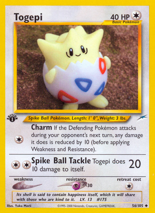 Togepi (56/105) [Neo Destiny 1st Edition] | Exor Games Bridgewater