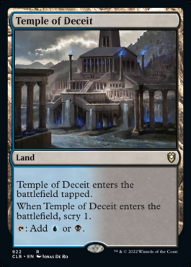 Temple of Deceit [Commander Legends: Battle for Baldur's Gate] | Exor Games Bridgewater