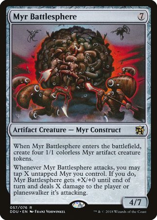 Myr Battlesphere [Duel Decks: Elves vs. Inventors] | Exor Games Bridgewater
