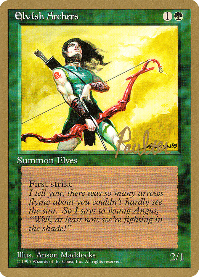 Elvish Archers (Preston Poulter) [Pro Tour Collector Set] | Exor Games Bridgewater