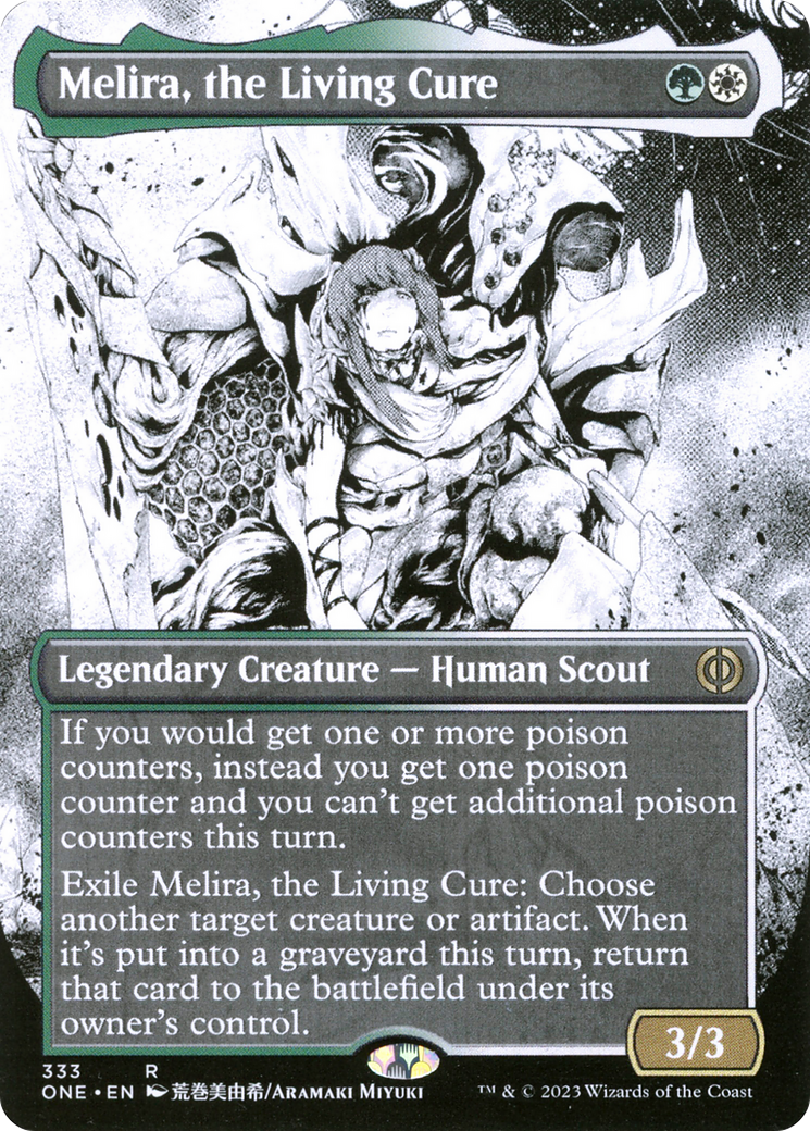 Melira, the Living Cure (Borderless Manga) [Phyrexia: All Will Be One] | Exor Games Bridgewater