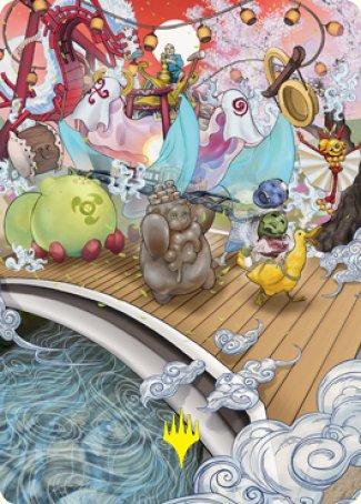 March of Otherworldly Light Art Card (Gold-Stamped Signature) [Kamigawa: Neon Dynasty Art Series] | Exor Games Bridgewater