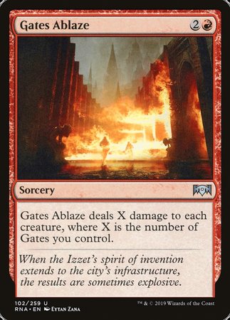 Gates Ablaze [Ravnica Allegiance] | Exor Games Bridgewater