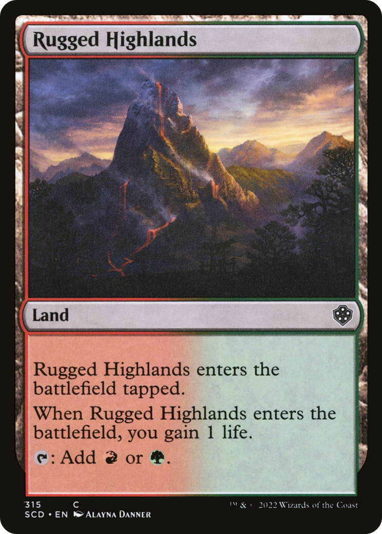 Rugged Highlands [Starter Commander Decks] | Exor Games Bridgewater