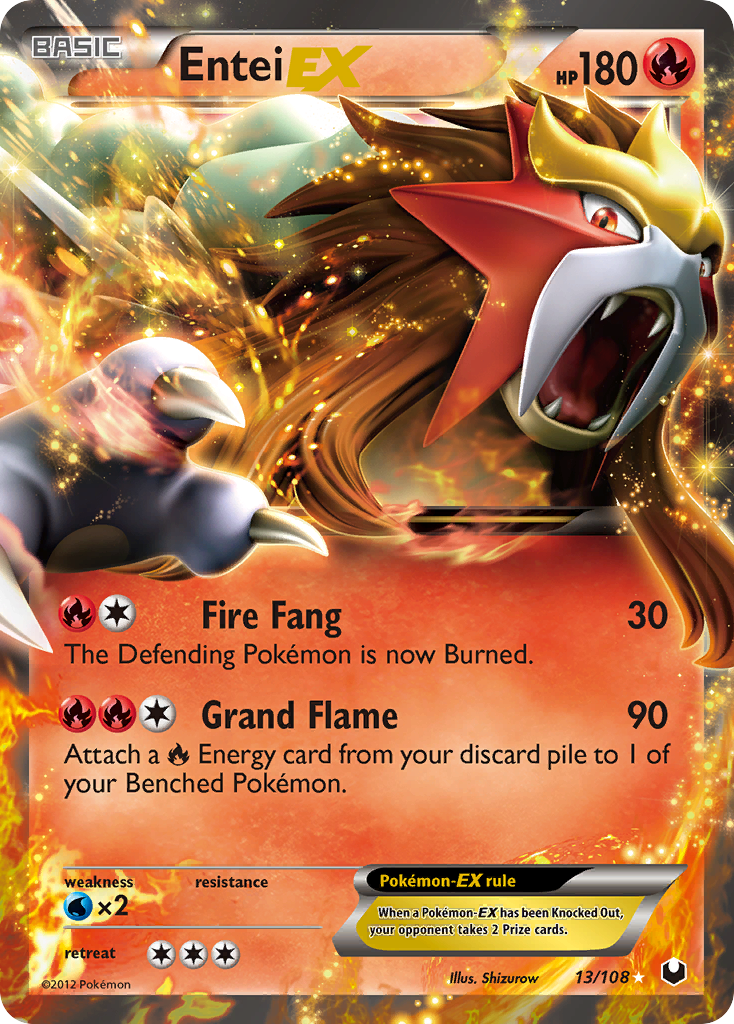 Entei EX (13/108) [Black & White: Dark Explorers] | Exor Games Bridgewater