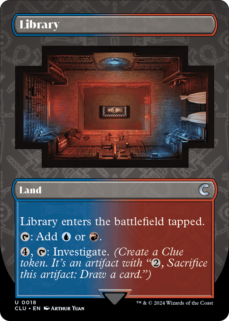 Library (Borderless) [Ravnica: Clue Edition] | Exor Games Bridgewater