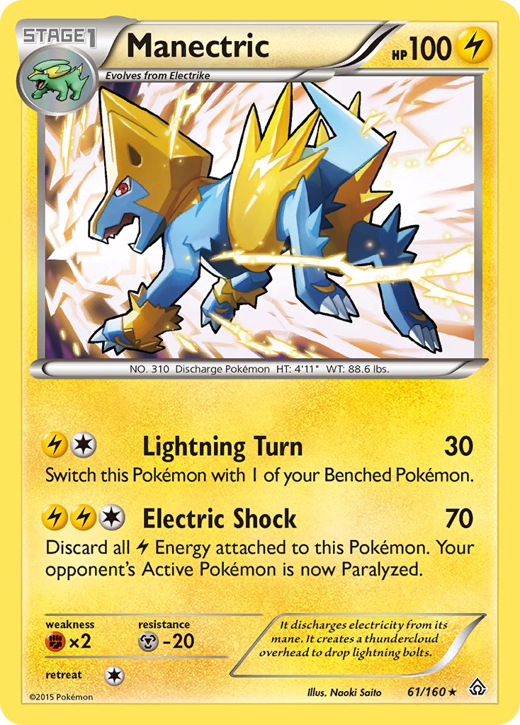 Manectric (61/160) (Theme Deck Exclusive) [XY: Primal Clash] | Exor Games Bridgewater