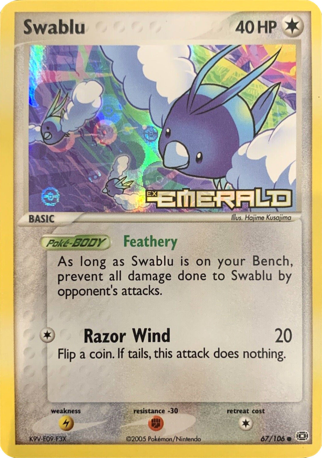 Swablu (67/106) (Stamped) [EX: Emerald] | Exor Games Bridgewater