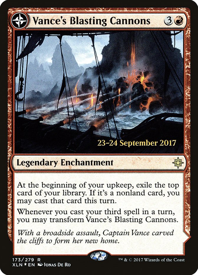 Vance's Blasting Cannons // Spitfire Bastion  [Ixalan Prerelease Promos] | Exor Games Bridgewater