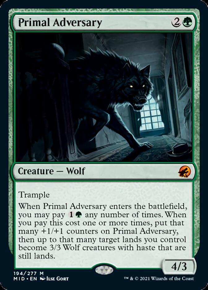 Primal Adversary [Innistrad: Midnight Hunt] | Exor Games Bridgewater