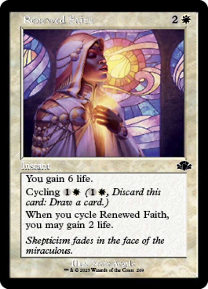 Renewed Faith (Retro) [Dominaria Remastered] | Exor Games Bridgewater