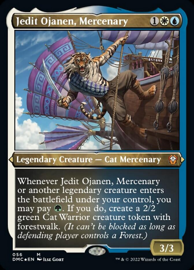 Jedit Ojanen, Mercenary (Foil Etched) [Dominaria United Commander] | Exor Games Bridgewater