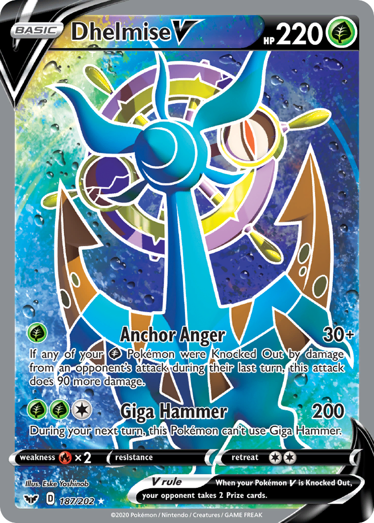 Dhelmise V (187/202) [Sword & Shield: Base Set] | Exor Games Bridgewater