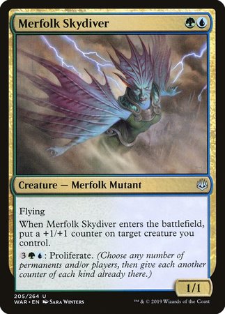 Merfolk Skydiver [War of the Spark] | Exor Games Bridgewater