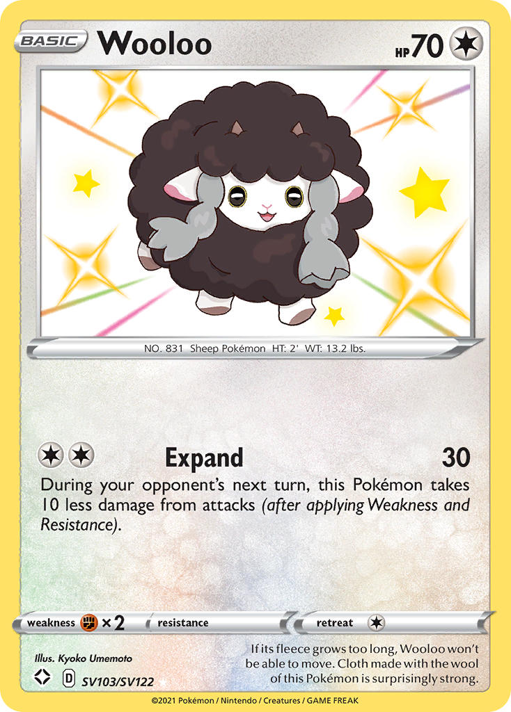 Wooloo (SV103/SV122) [Sword & Shield: Shining Fates] | Exor Games Bridgewater