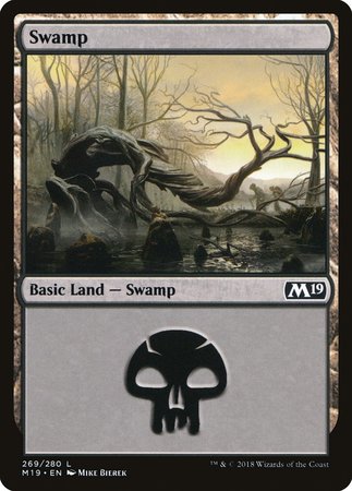 Swamp (269) [Core Set 2019] | Exor Games Bridgewater